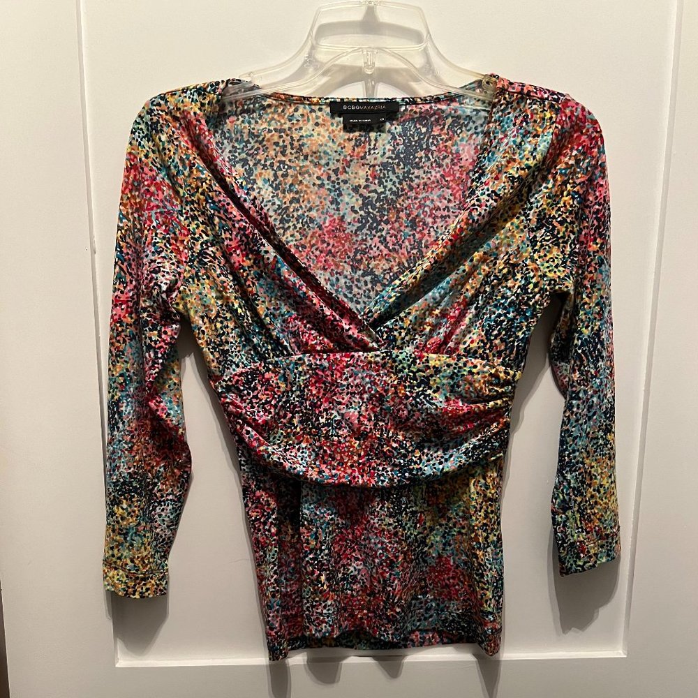 BCBGMaxAzria multi-colored top